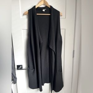 H&M Basic Sweater Maxi Vest with Pockets